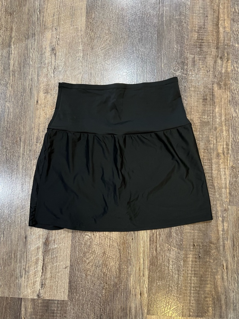 NWOT- St. John's Bay Black High Waist Swim Skirt